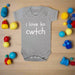 I Love to Cwtch - Welsh Baby Grow (Grey) - Giftware Wales