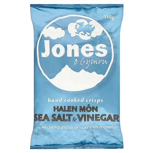 Jones Crisps, Halen Mon Sea Salt & Vinegar - Giftware Wales
