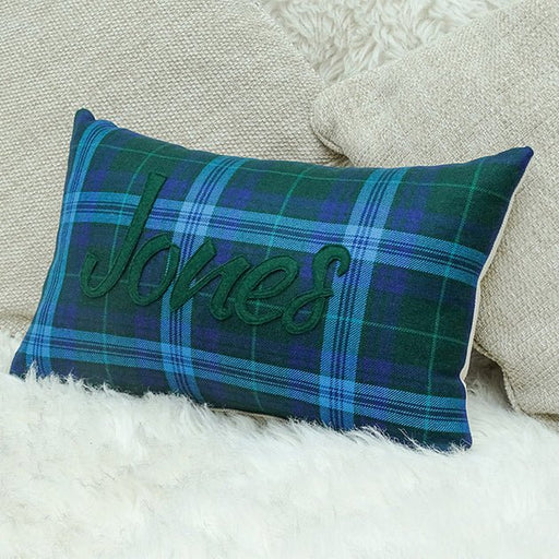Jones Welsh Tartan Cushion - Giftware Wales