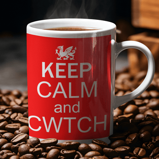 Keep Calm And Cwtch Welsh Mug - Giftware Wales