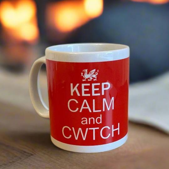 Keep Calm And Cwtch Welsh Mug - Giftware Wales