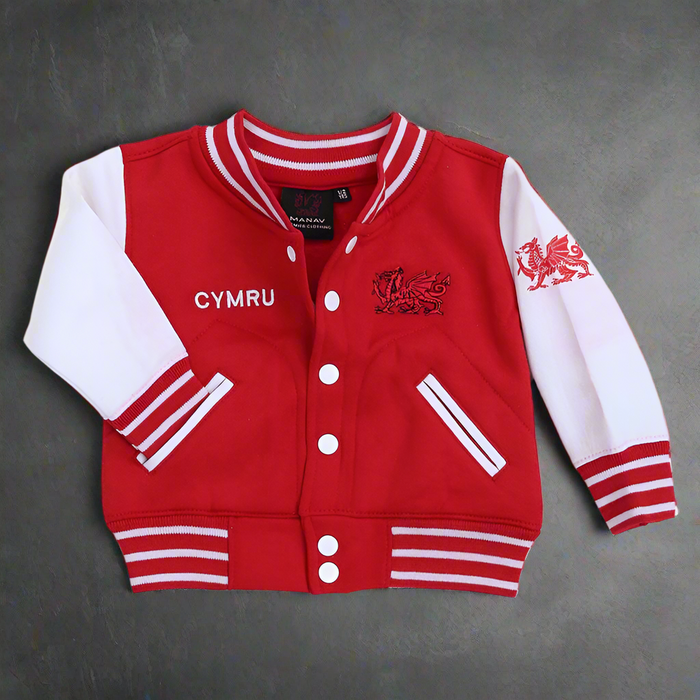 Kids Cymru Varsity Jacket - Giftware Wales