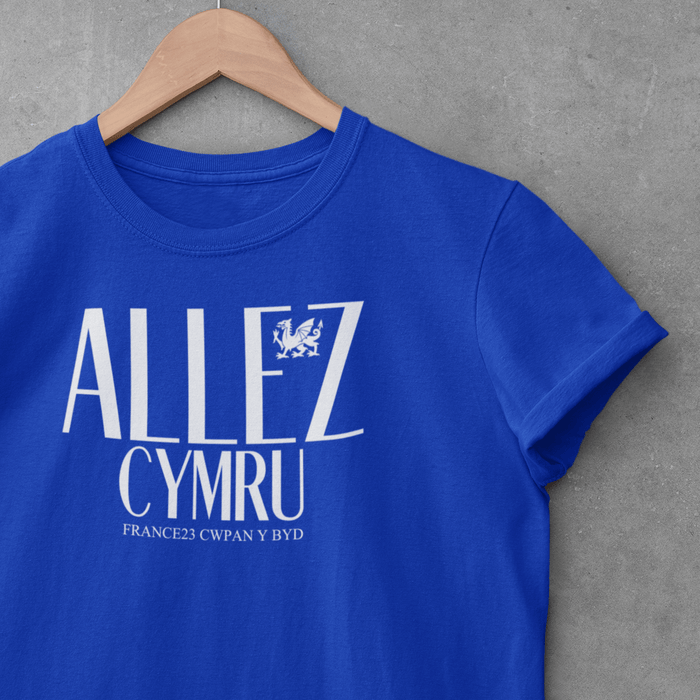 Ladies Allez Cymru France 2023 RWC T-Shirt - Giftware Wales
