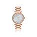 Ladies Classic Mother of Pearl Rose Gold Plated Stainless Steel Watch - Giftware Wales