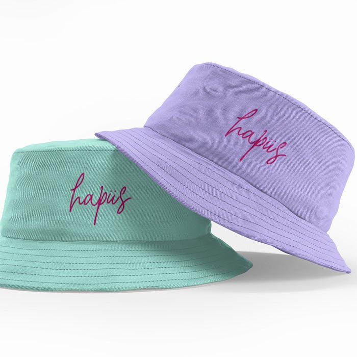 Ladies Hapus (Happy) Reversible Bucket Hat - GRN - Giftware Wales