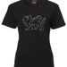 Ladies Welsh Diamanté Dragon T-Shirt - Giftware Wales