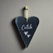 Large Welsh Slate Heart - Cwtch - Giftware Wales