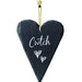 Large Welsh Slate Heart - Cwtch - Giftware Wales