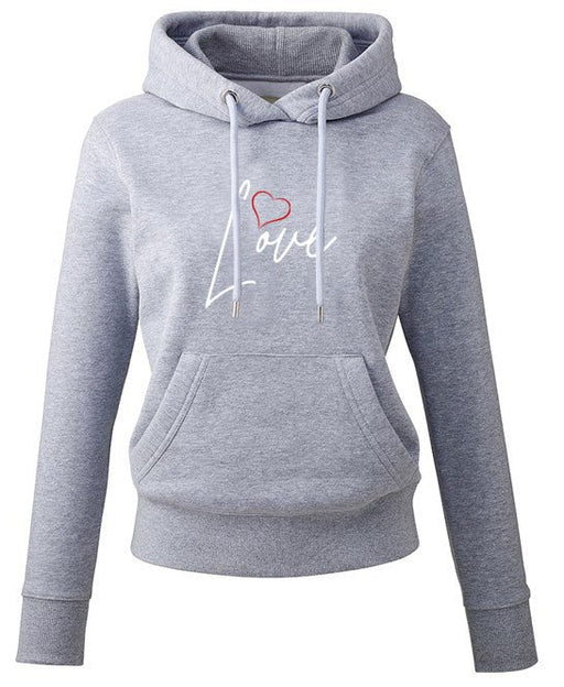 Love Heart Womens Welsh Hoodie (Colour Choice) - Giftware Wales