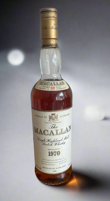 MacAllan 1970 Single Malt Whisky 18 Year Old - Giftware Wales