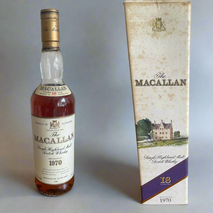 MacAllan 1970 Single Malt Whisky 18 Year Old - Giftware Wales