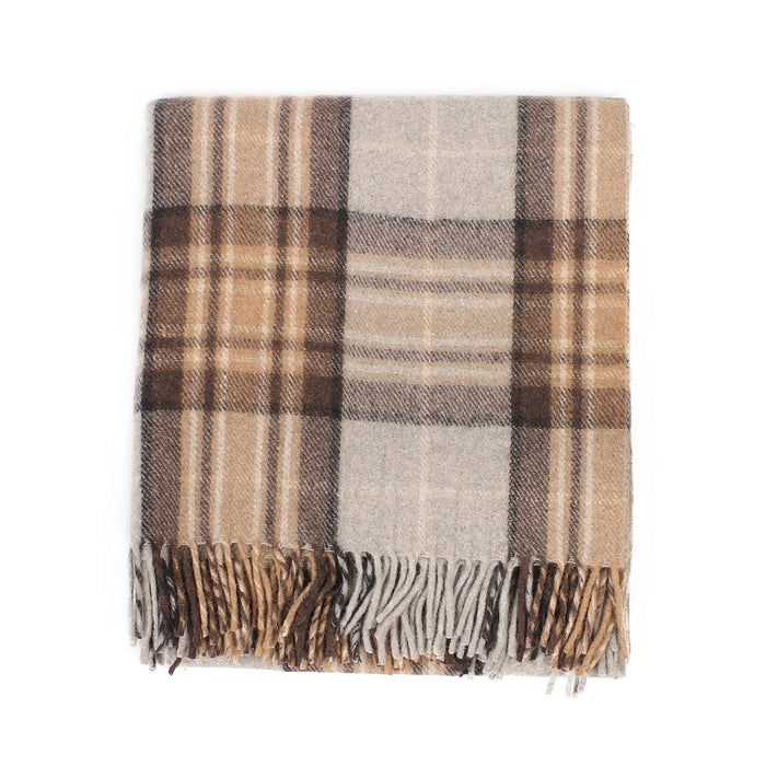 Welsh Woollens Recycled Wool Tartan Blanket Throw - Mackellar