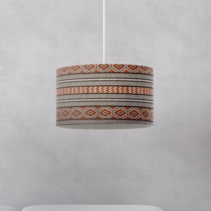 Mayan Geometric and Stripes Aztec Lampshades - Giftware Wales