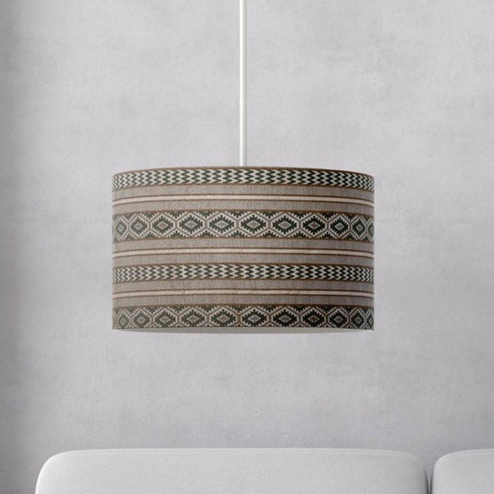 Mayan Geometric and Stripes Aztec Lampshades - Giftware Wales