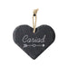 Medium Welsh Slate Heart - Cariad (Love) - Giftware Wales