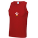 Men's Cool Dry® Gym Vest - Cymru Feathers - Giftware Wales