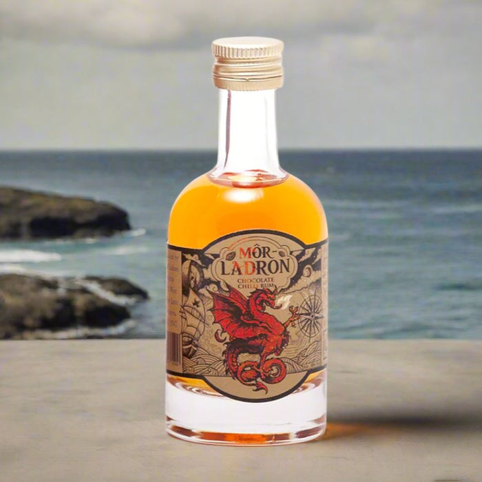 Mor Ladron Chocolate Chilli Rum Miniature 5cl - Giftware Wales