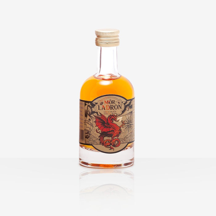 Mor Ladron Chocolate Chilli Rum Miniature 5cl - Giftware Wales