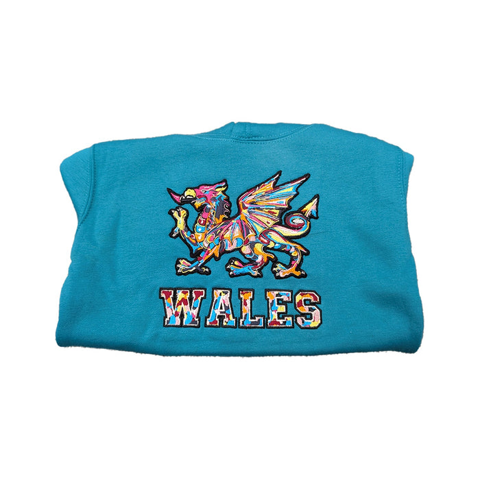 New Multi-Coloured Dragon Wales Hoodie