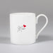 Mum Heart Script Bone China Mug - Balmoral - Giftware Wales