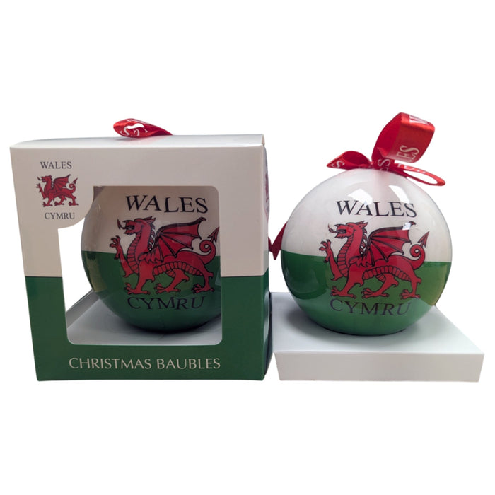 Wales Flag Christmas Bauble