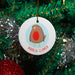 Nadolig Llawen Red Robin - Tree Decoration - Giftware Wales