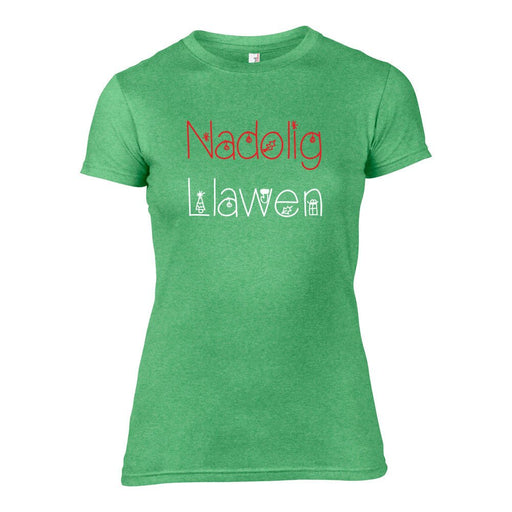 Nadolig Llawen - Women's Christmas T-Shirt - Giftware Wales