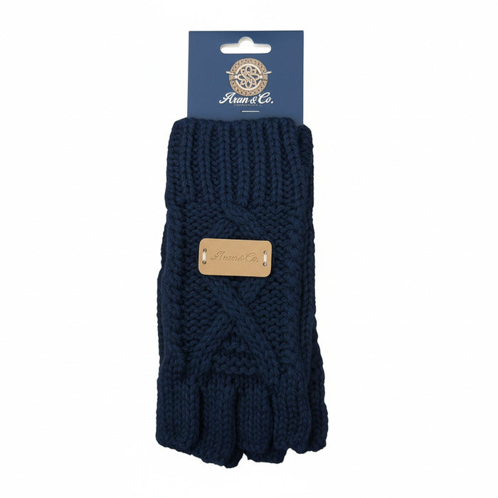 Aran Ladies Fingerless Gloves