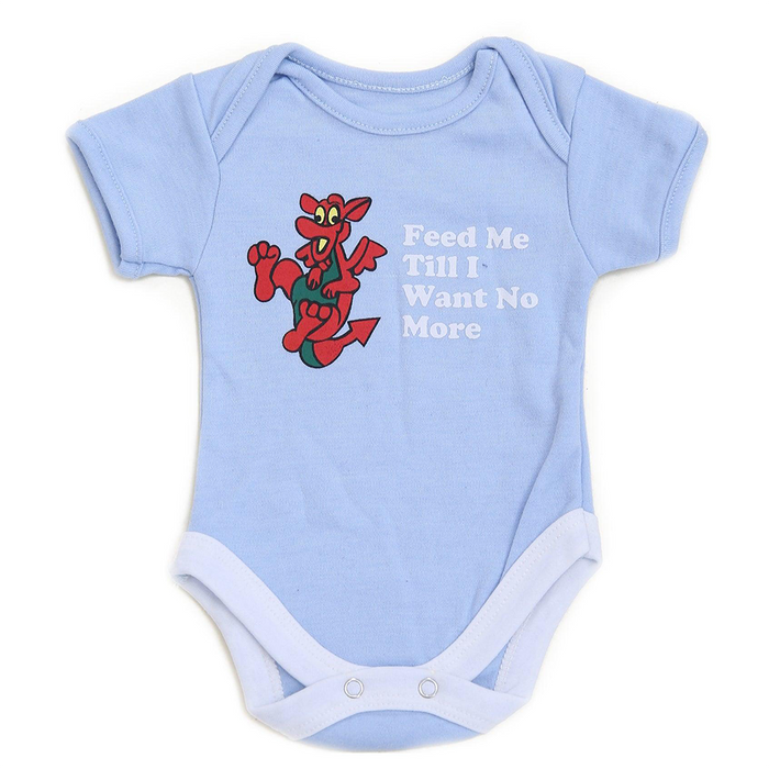 Babies "Bread of Heaven" Nappy T | Welsh Baby T-Shirt with Built-In Nappy Cover | Soft Cotton Babywear for Boys & Girls | Comfortable, Practical & Cultural Baby Outfit | Baby Shower Gift for Welsh Families & Rugby Fans