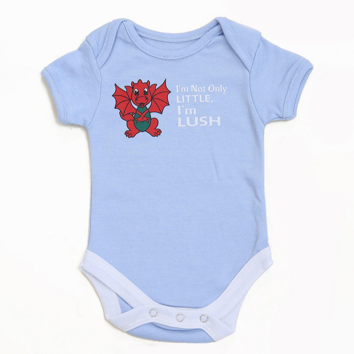 Babies Little & Lush Nappy T | Adorably Welsh Baby Tee for Everyday Comfort | Soft Cotton Feel | A Cute & Funny Gift for Little Ones with Big Attitude