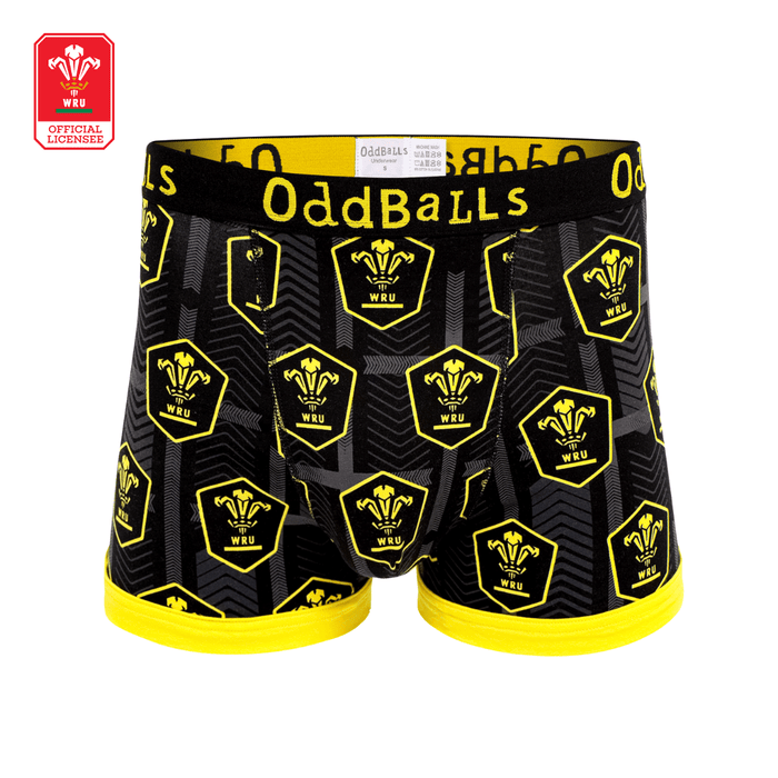 Oddballs WRU - Away - Mens Boxer Shorts - Giftware Wales