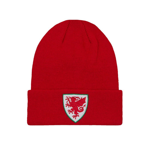 Official FAW Welsh Football Beanie Hat - RED - Giftware Wales