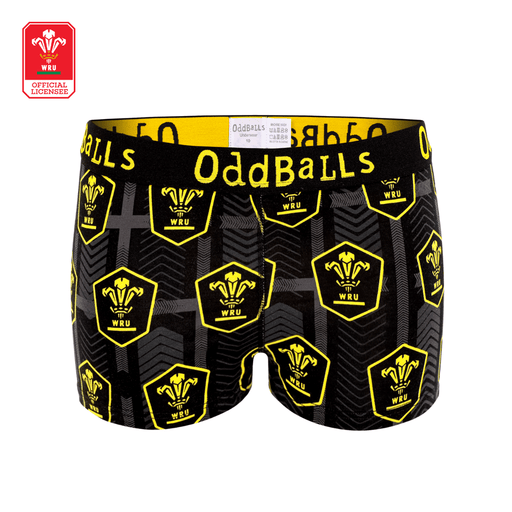 Official WRU Ladies Boxer Shorts - OddBalls® Away - Giftware Wales