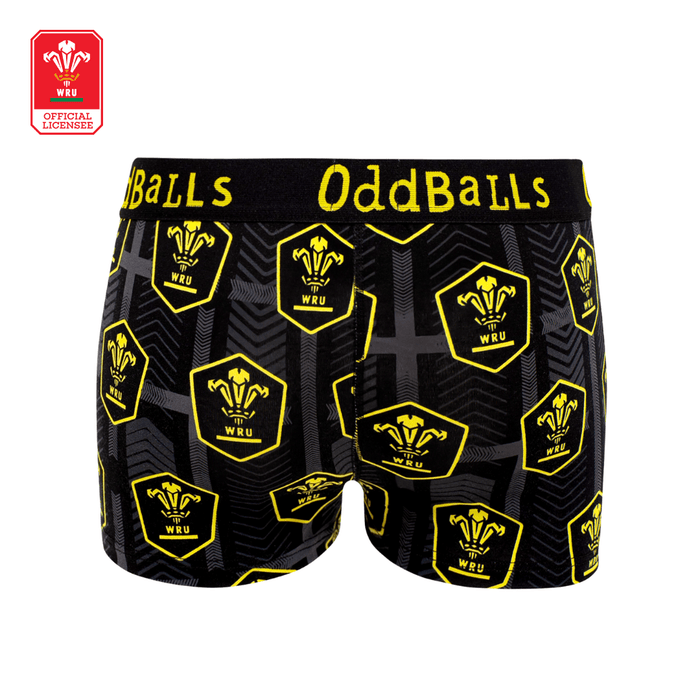 Official WRU Ladies Boxer Shorts - OddBalls® Away - Giftware Wales