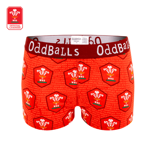 Official WRU Ladies Boxer Shorts - OddBalls® Home - Giftware Wales