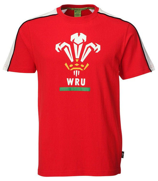 Official Wru Mens Welsh T-Shirt - Wru Feathers - Giftware Wales