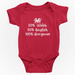 Welsh Baby Grow - 50% Welsh 50% English 100% Gorgeous