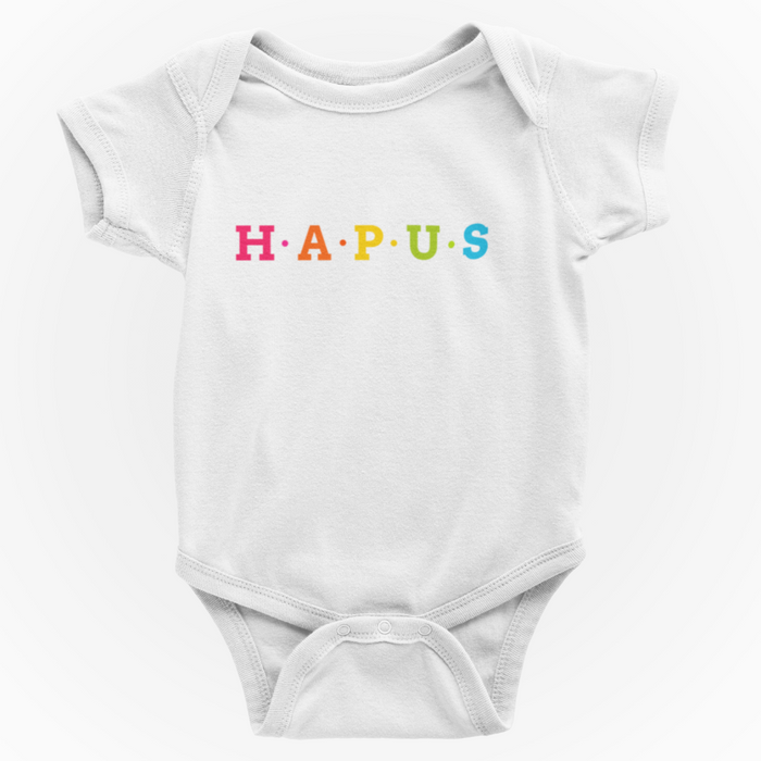 hapus (happy) - Welsh Baby Grow