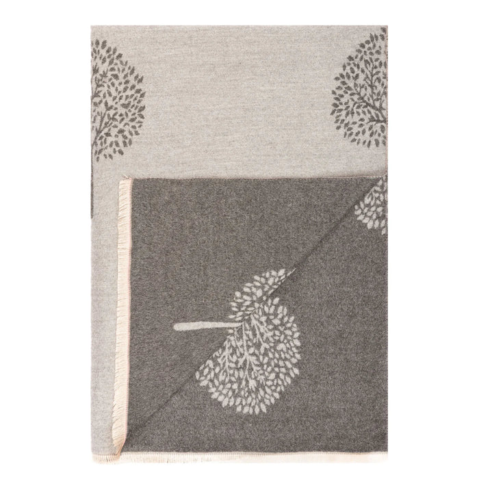 Welsh Woollens Original Tree Super Soft Stole Grey/Dark Grey