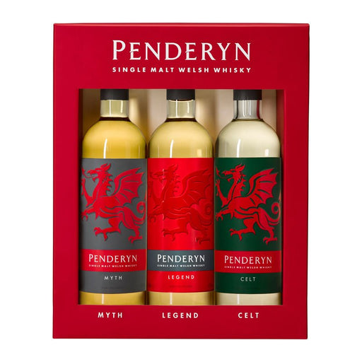 Penderyn Whisky Dragon Gift Box 3X20CL - Giftware Wales