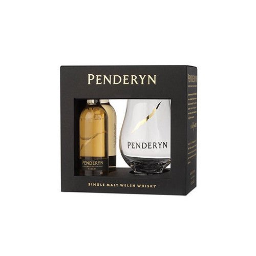 Penderyn Whisky Tasting Pack Gift Set, 2 x 5cl & Glass - Giftware Wales