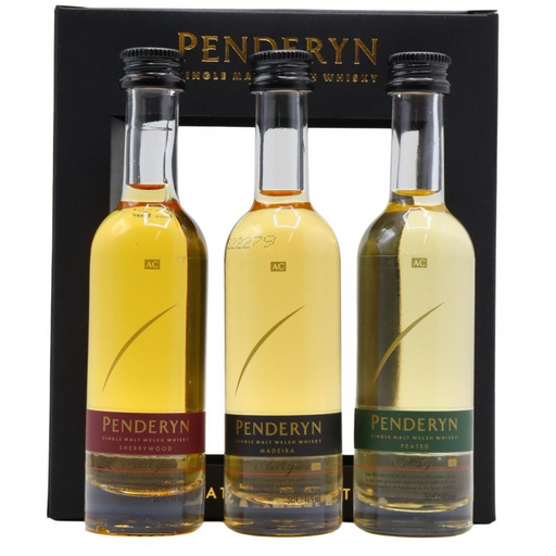 Penderyn Miniature Whisky Selection Set, 3 x 5cl