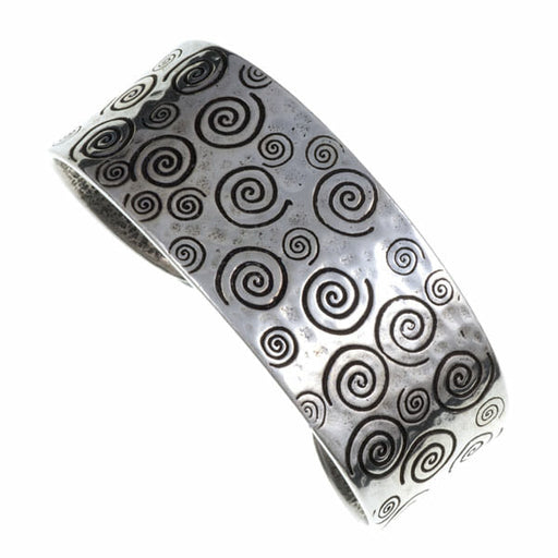 Pewter Swirls & Twirls Cuff (Tb642) - Giftware Wales