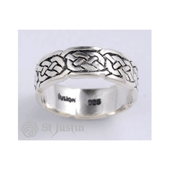Pictish Knot Ring (Sr910) - Giftware Wales