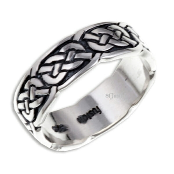 Pictish Knot Ring (Sr910) - Giftware Wales