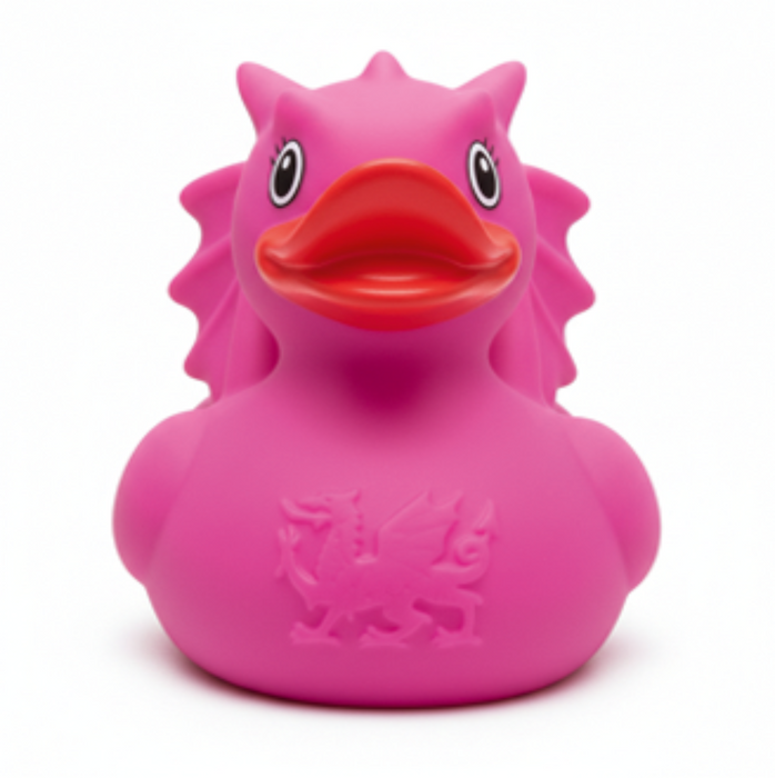 Pink Dragon Rubber Duck 9cm