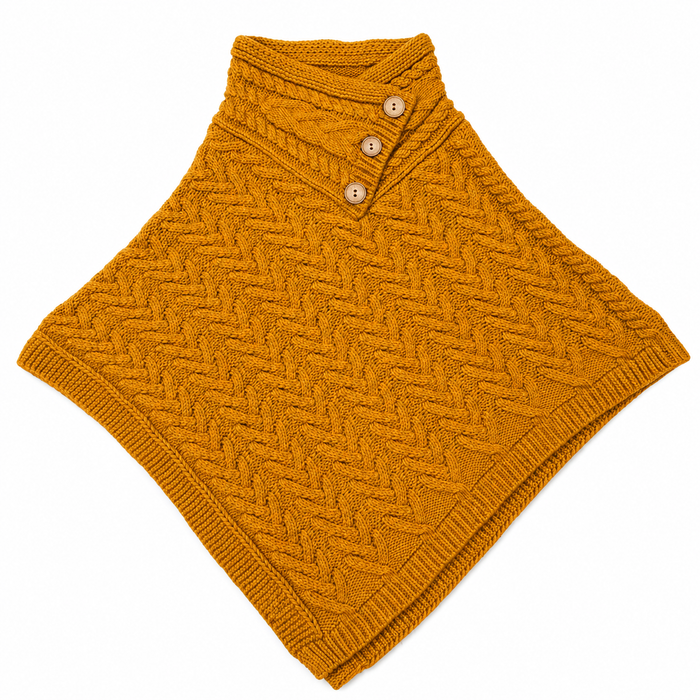 Aran Ladies Poncho