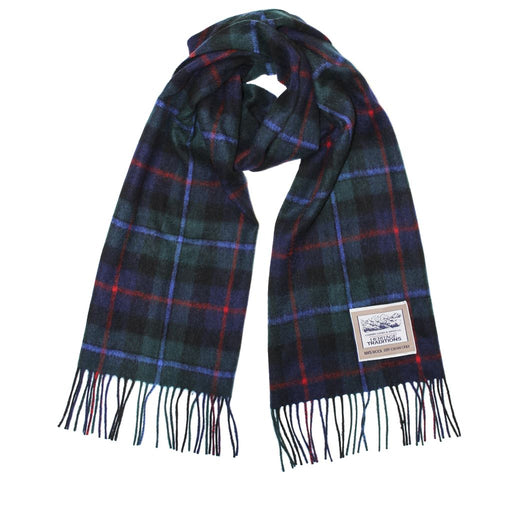Pure Wool Campbell Of Cawdor Check Scarf - by Heritage Traditions - Giftware Wales