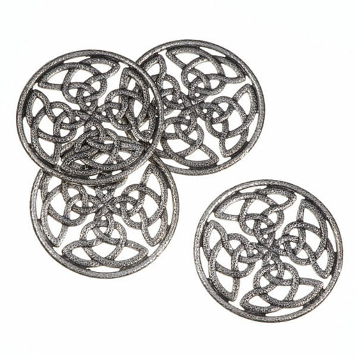 Quadrant knot pierced coasters – set of 4 (BT69) - Giftware Wales