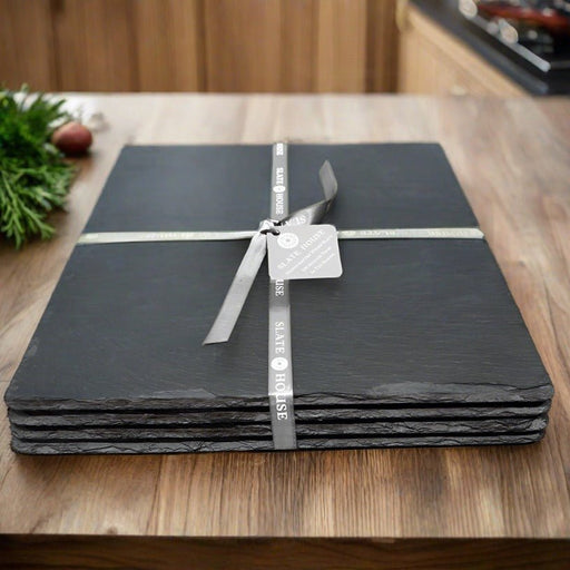 Rectangular Welsh Slate Placemats - Set Of 4 - Giftware Wales